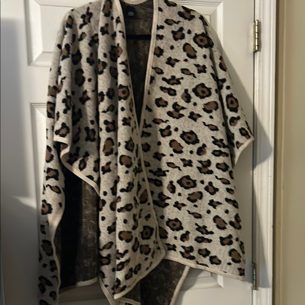 Leopard Print Cape